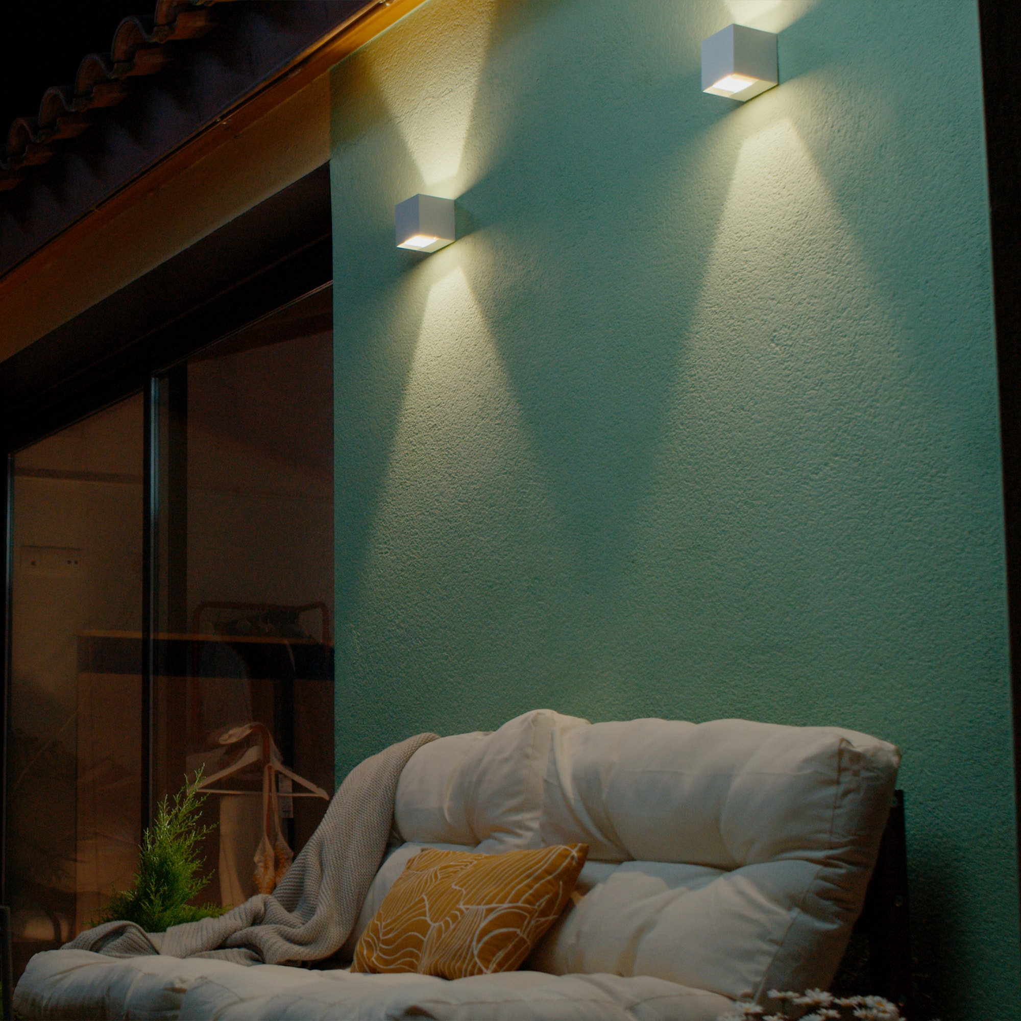 Forlight REX Aplique Exterior LED con Haz de Luz Modulable IP54 5,2W 3000K 244Lm Blanco