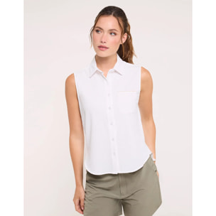 Camisa Sin Mangas Blanco - Salin