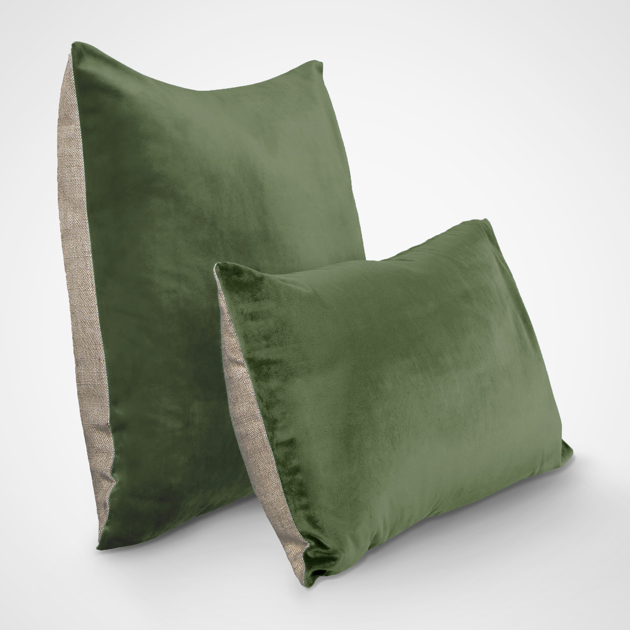 Housse de coussin velours et lin, DOUCEUR VELOURS