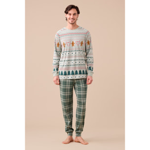 Pigiama uomo caldo cotone articolo natale. Noidinotte