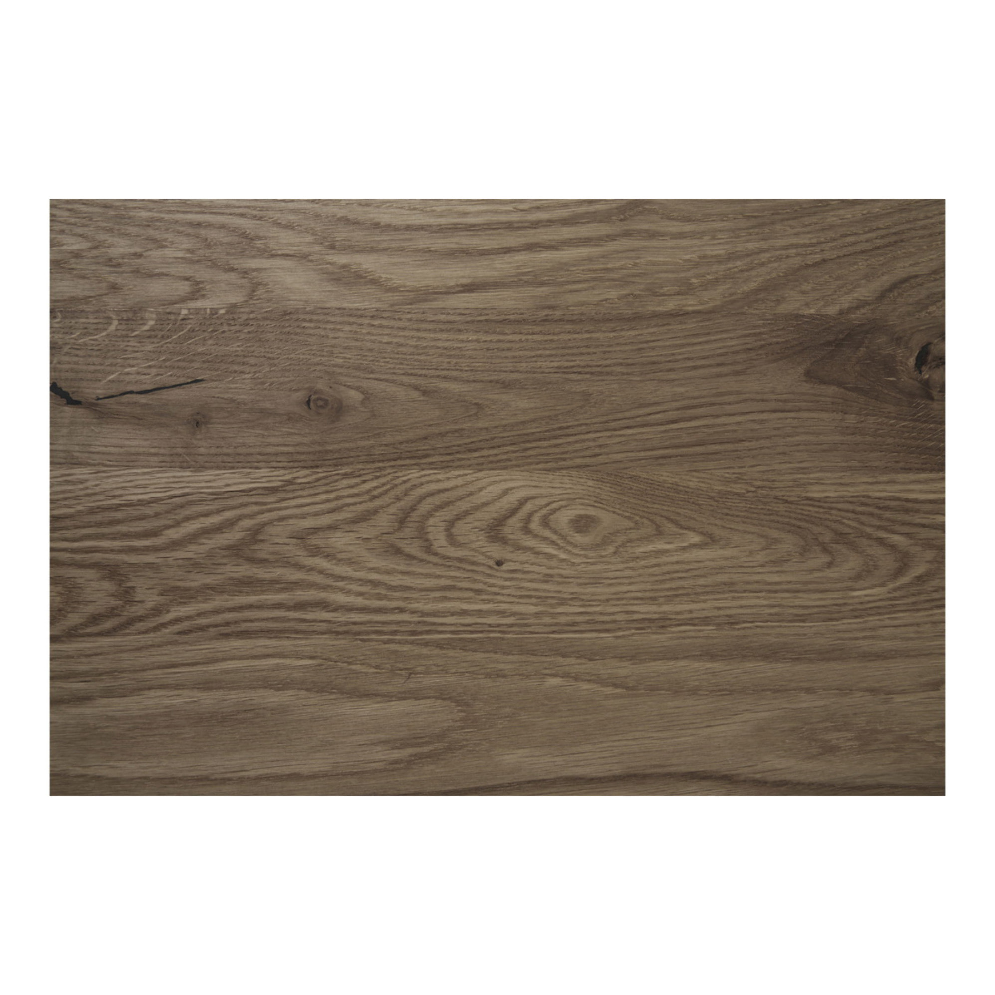 Tavolo bistrot Lignano in rovere affumicato con base in metallo nero 70x70x75 cm