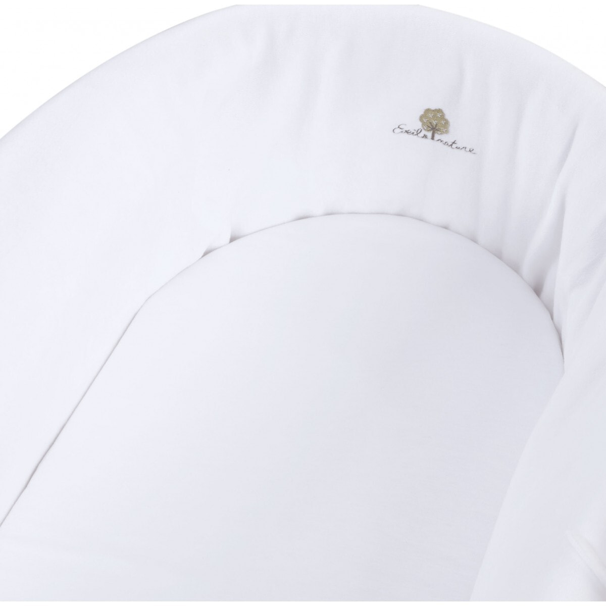 Couffin en coton bio velours 0-6 mois Blanc