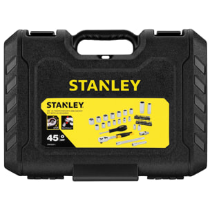 Coffret de douilles 3/8" - Jeu de 45 pièces STANLEY STMT82829-1