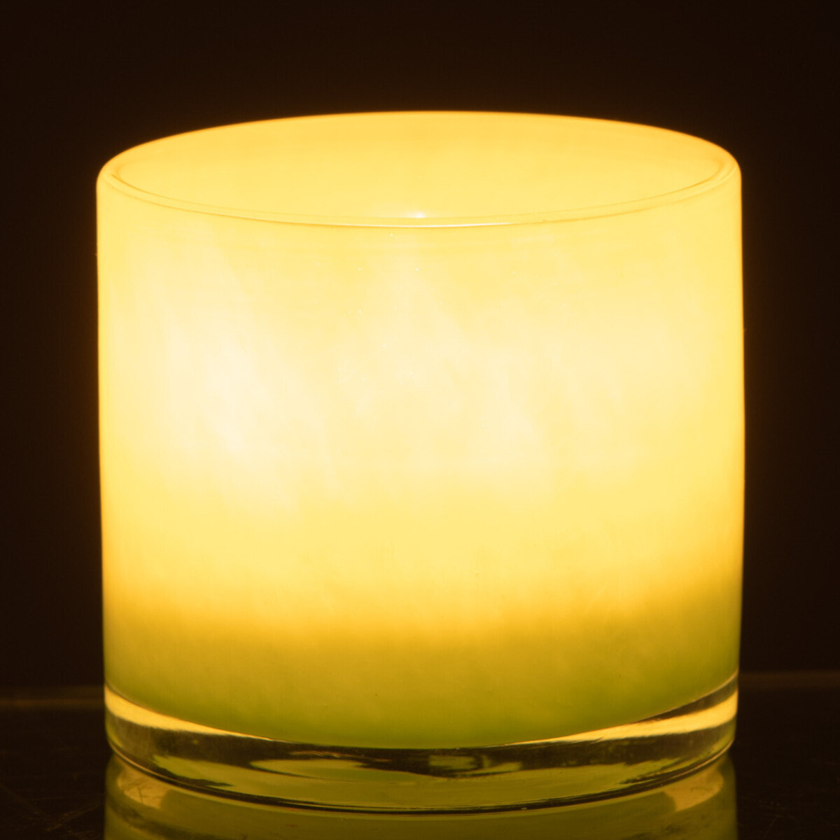 J-Line photophore Jade - verre - vert clair - small