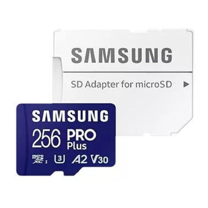 Carte Micro SD SAMSUNG 256 Go Pro Plus avec adaptateur