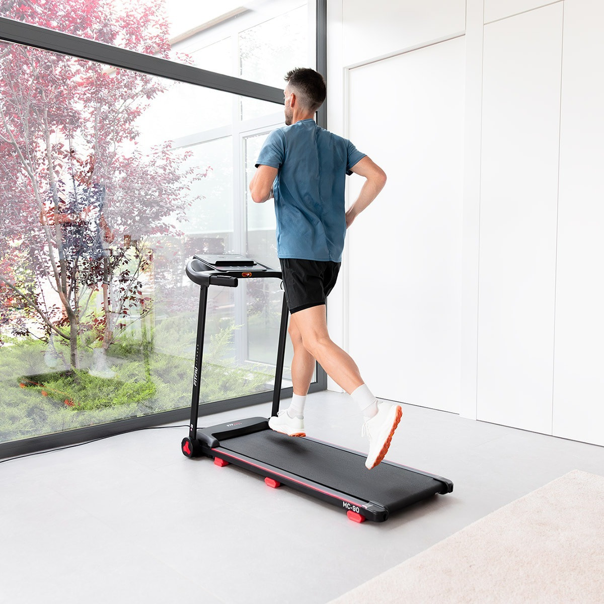 Cinta de correr plegable hasta 14km/h inclinación manual 1500W