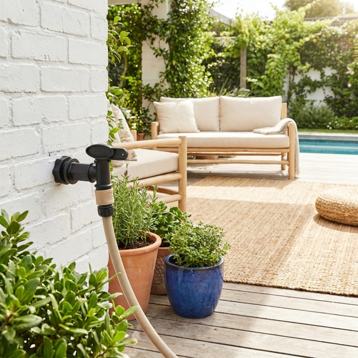 Robinet à raccord rapide pour récupérateur d'eau de pluie ROBINET POUR RÉCUPÉRATEUR D'EAU 20/27