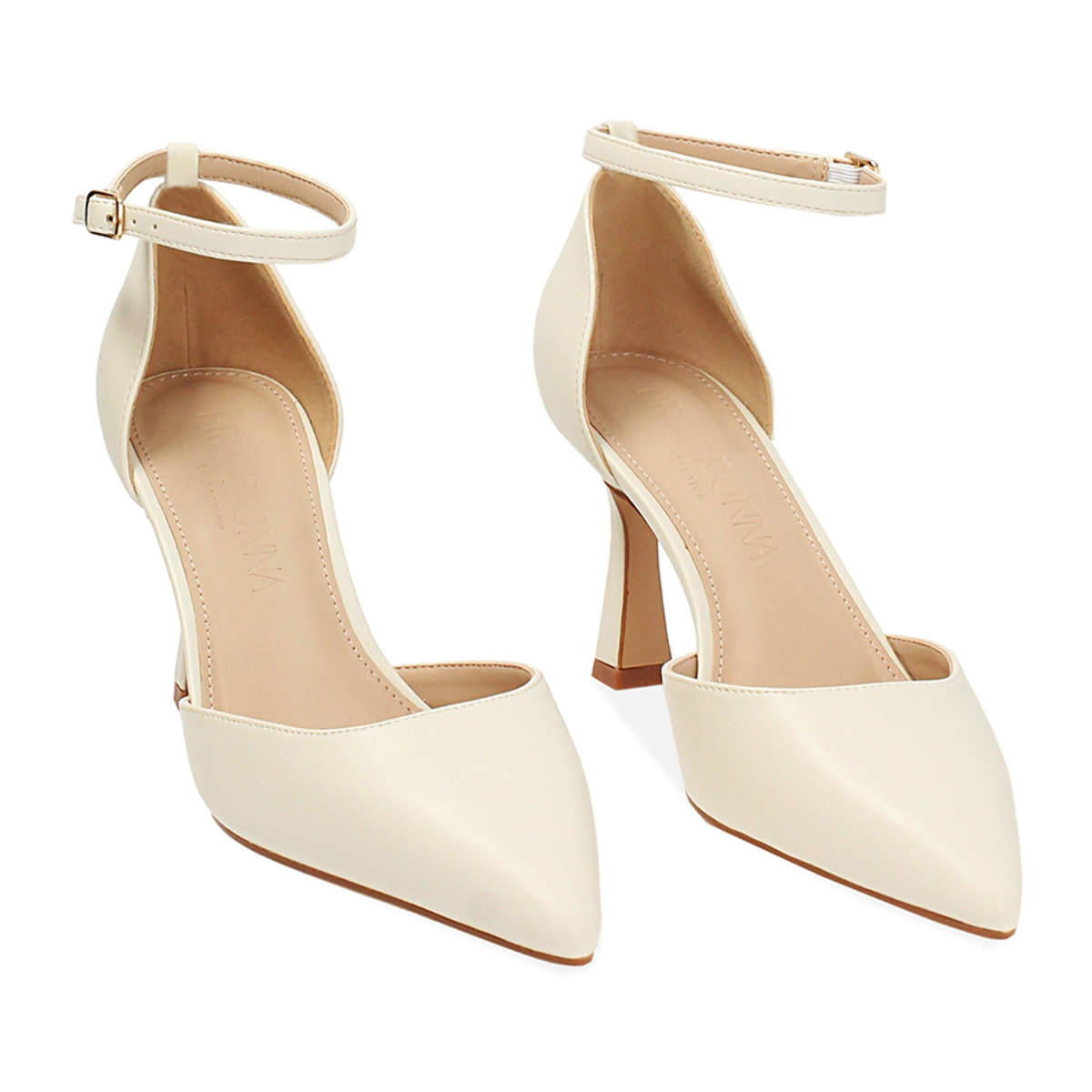 Décolleté open shank donna panna, tacco 7,5 cm