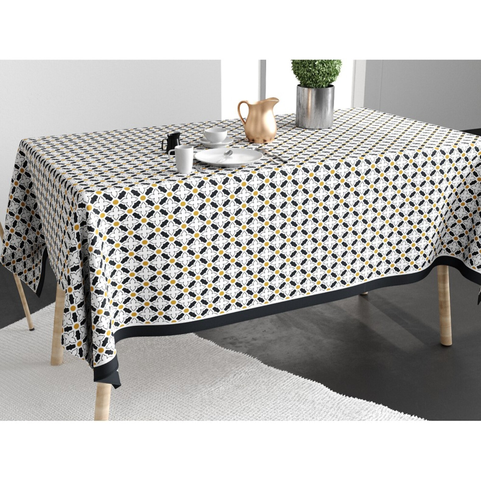 Nappe imprimée Coton Anti Tache Porta