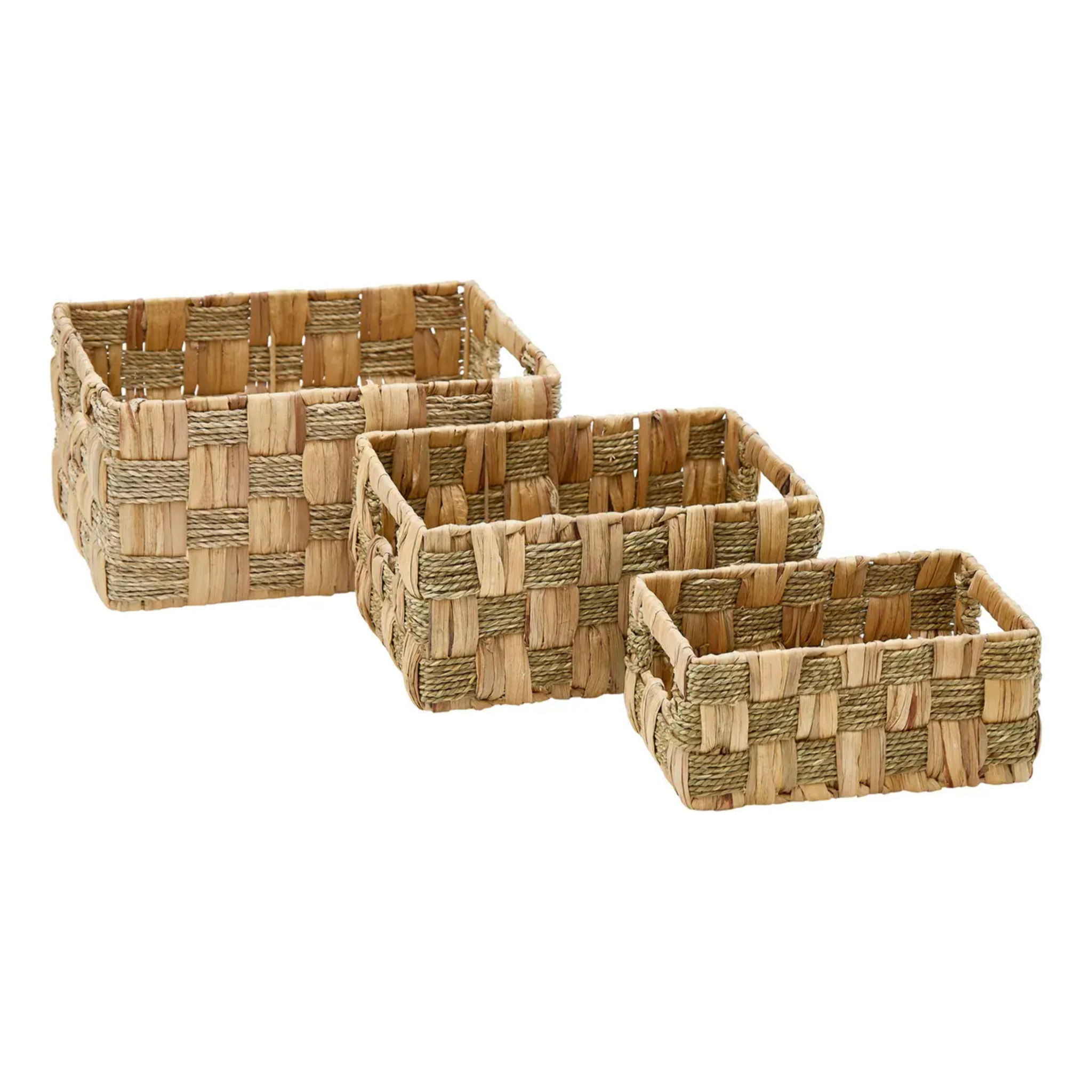 Lot de 3 cagettes Nadi marron
