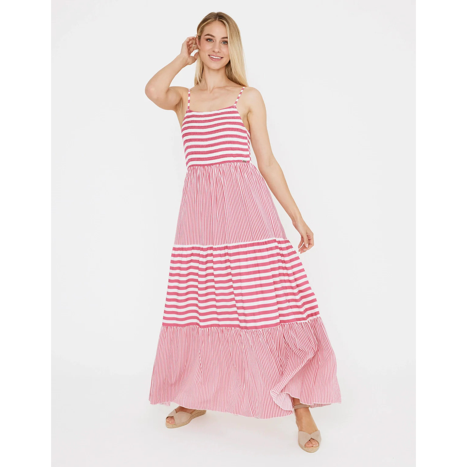 Vestido Largo Rayas - Goljil