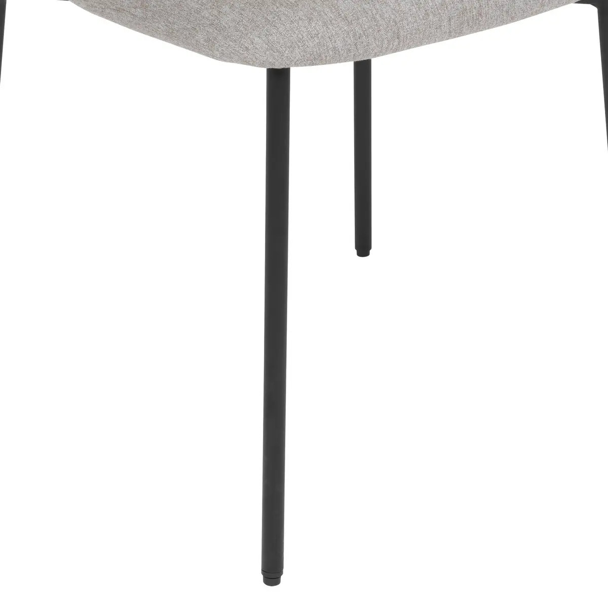 Lot de 2 Chaises de bureau "Jaisa" gris