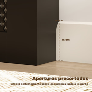 Cubre Radiadores, Cubreradiador de MDF, 78x19x81 cm, Cubierta para Radiador, Diseño Moderno de Listones y Nido de Abeja, para Salón, Dormitorio, Negro