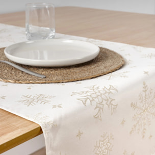 Chemin de table jacquard fil d'or PSC4821