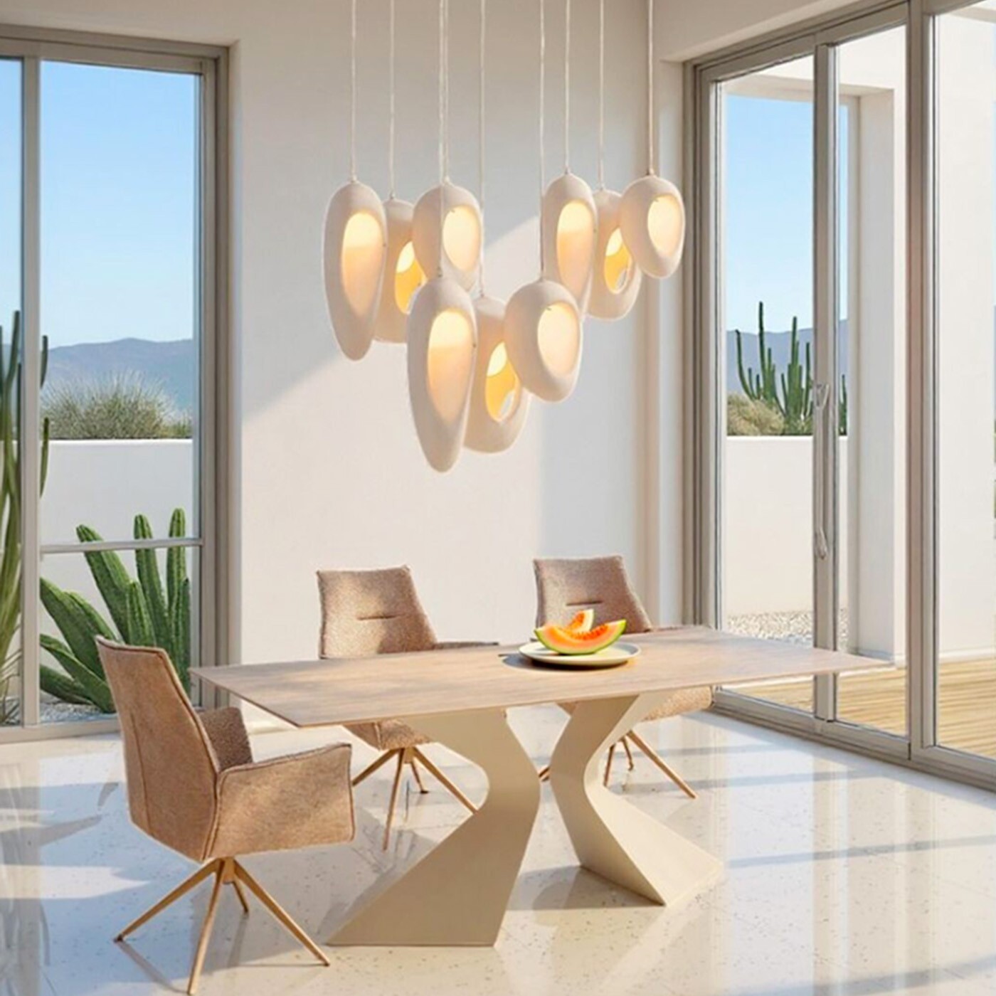 Table Gloria Travertino 200x100cm Kare Design
