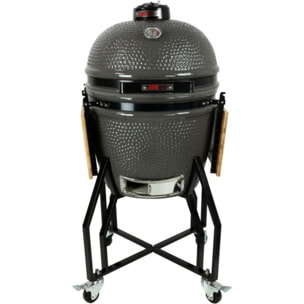 Kamado GRILL GURU GGO221 Original Large Basic gris sur chariot 47 cm
