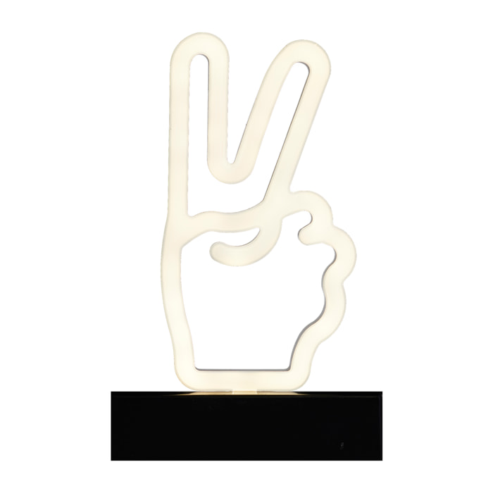 Lampe Effet Neon Peace A Piles