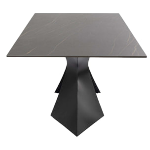 Table Gloria 200x100cm grès noir Kare Design