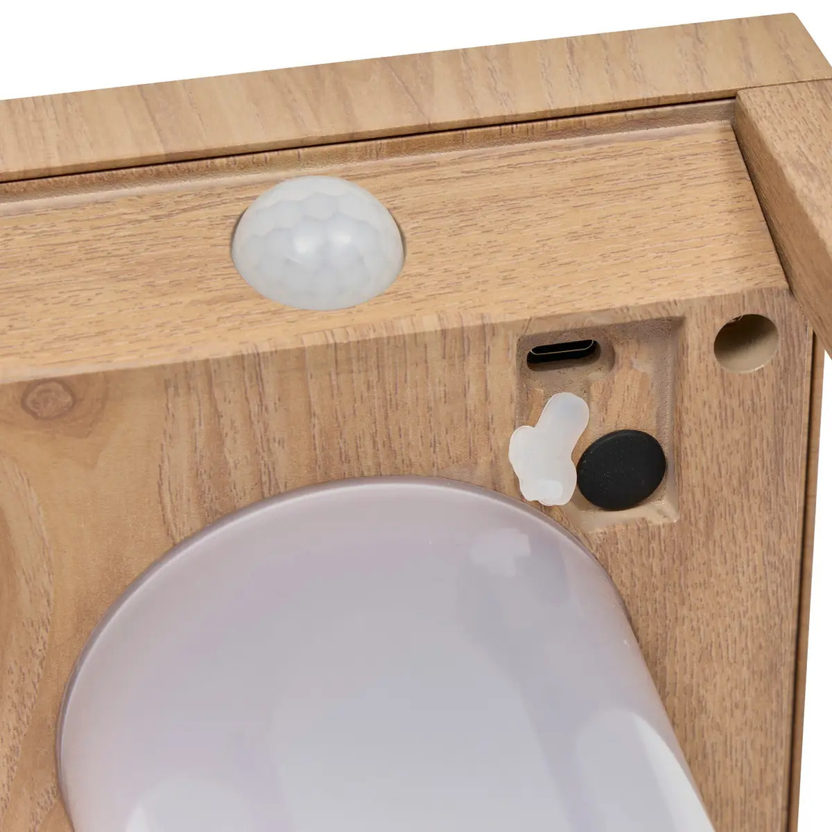 Lanterne Piky solaire beige lin H40cm