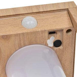 Lanterne Piky solaire beige lin H40cm