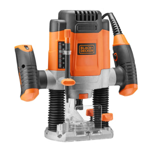 Défonceuse 1200W - 55mm de profondeur de fraisage, diamètre 38mm max, vitesse variable, 28000 trs/min