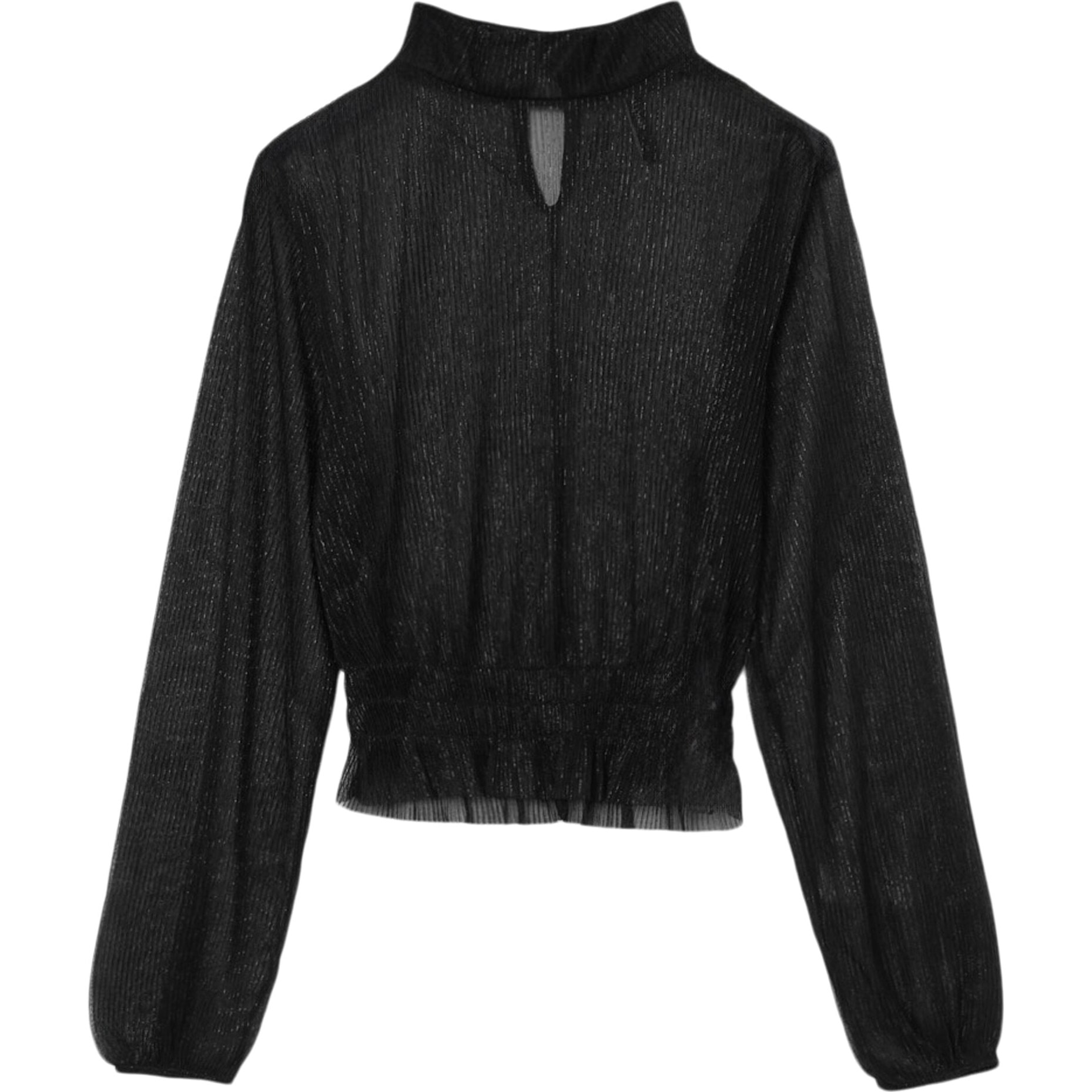 Blusa plissetta in lurex