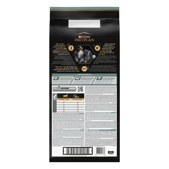 PRO PLAN Chien Medium Adult Sensitive Digestion Agneau 14KG