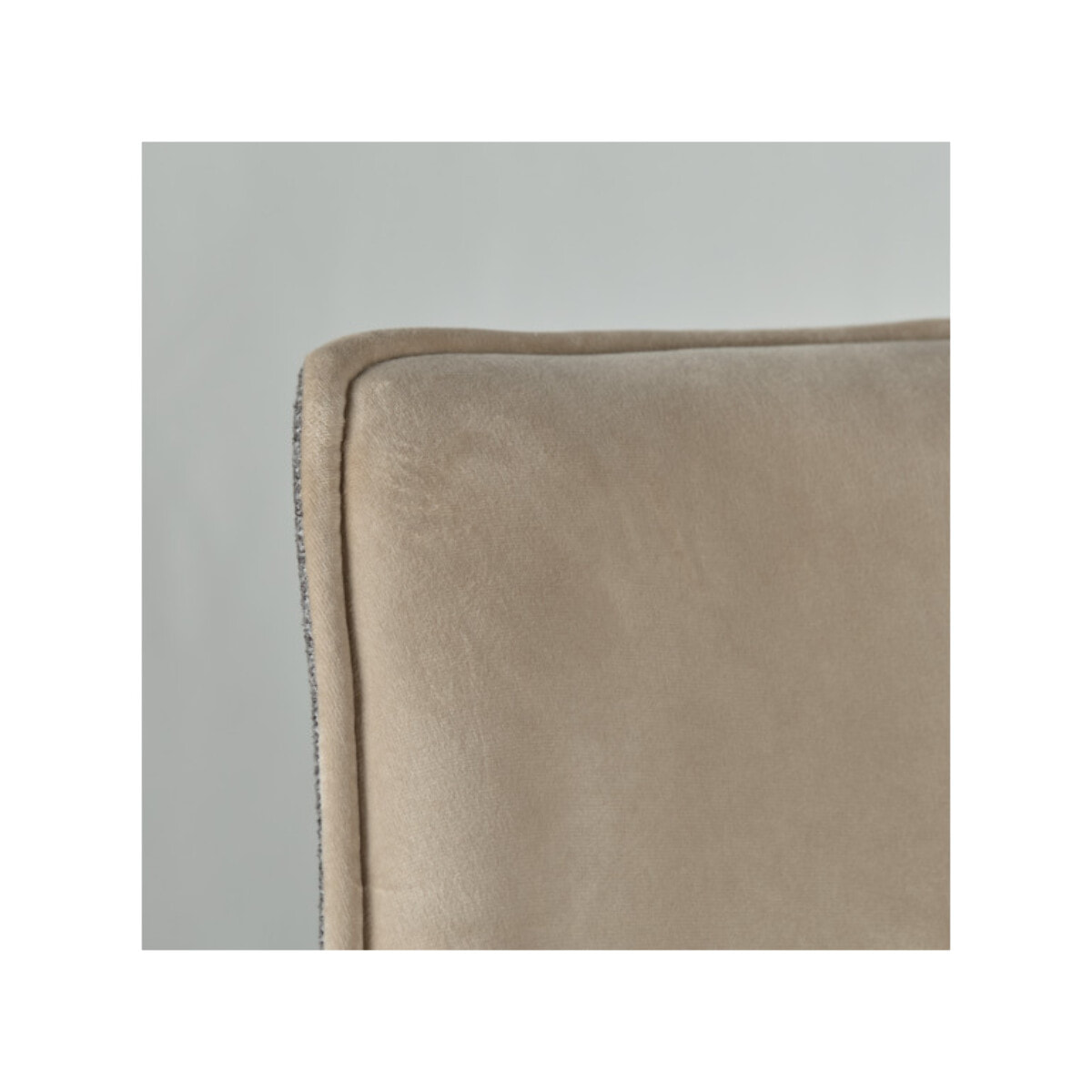 Chaise rotative 360° bicolore en velours et tissu & pieds en métal - 3 coloris - FLORENCE