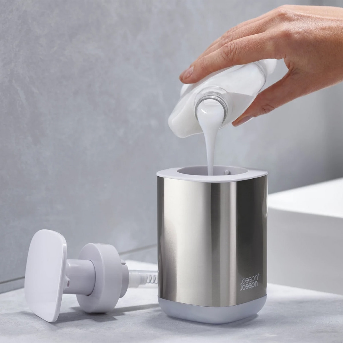 ensemble de lavabo de salle de bain 2 pièces, acier inoxydable (70551)