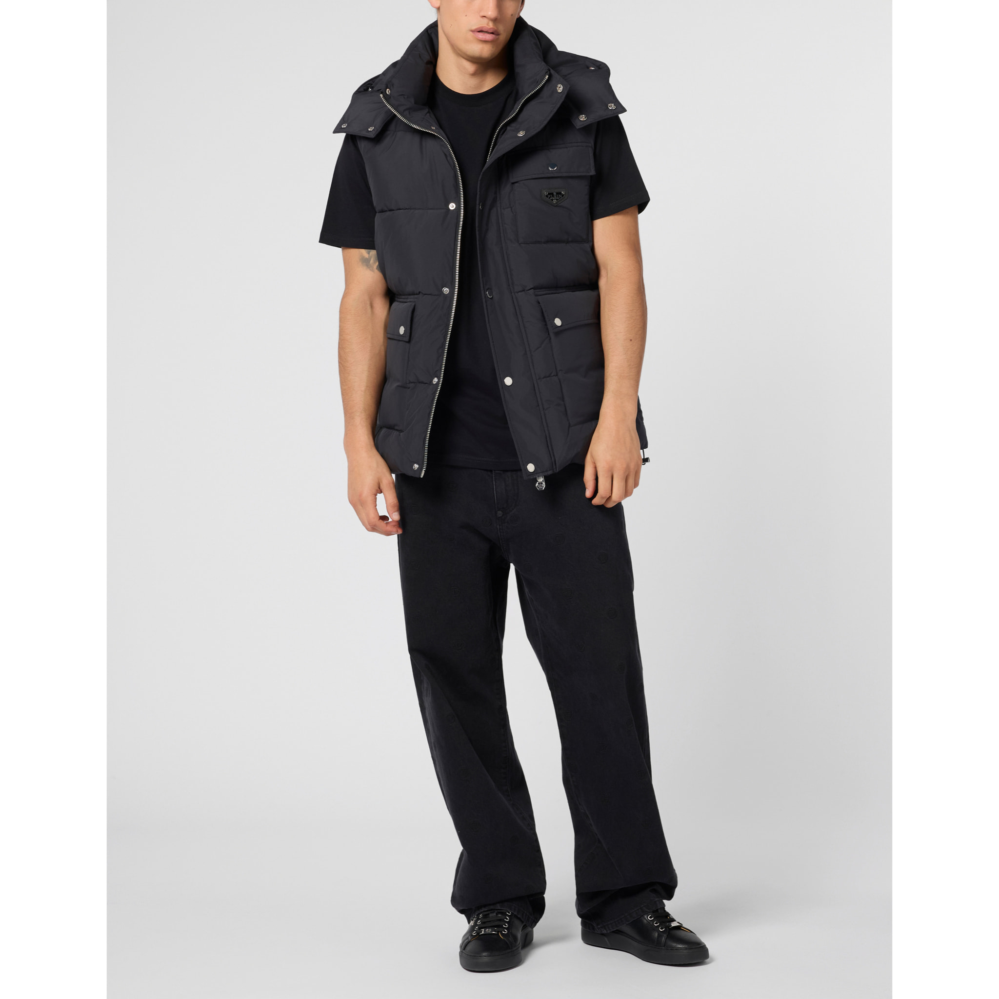 PHILIPP PLEIN Gilet imbottito in piuma GOTHIC PLEIN