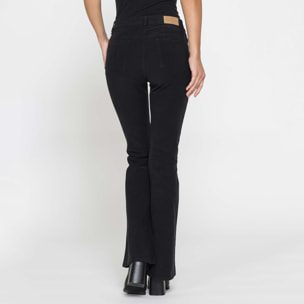 PANTALONE A ZAMPA STILE WESTERN IN MOLESKIN STRETCH 10oz