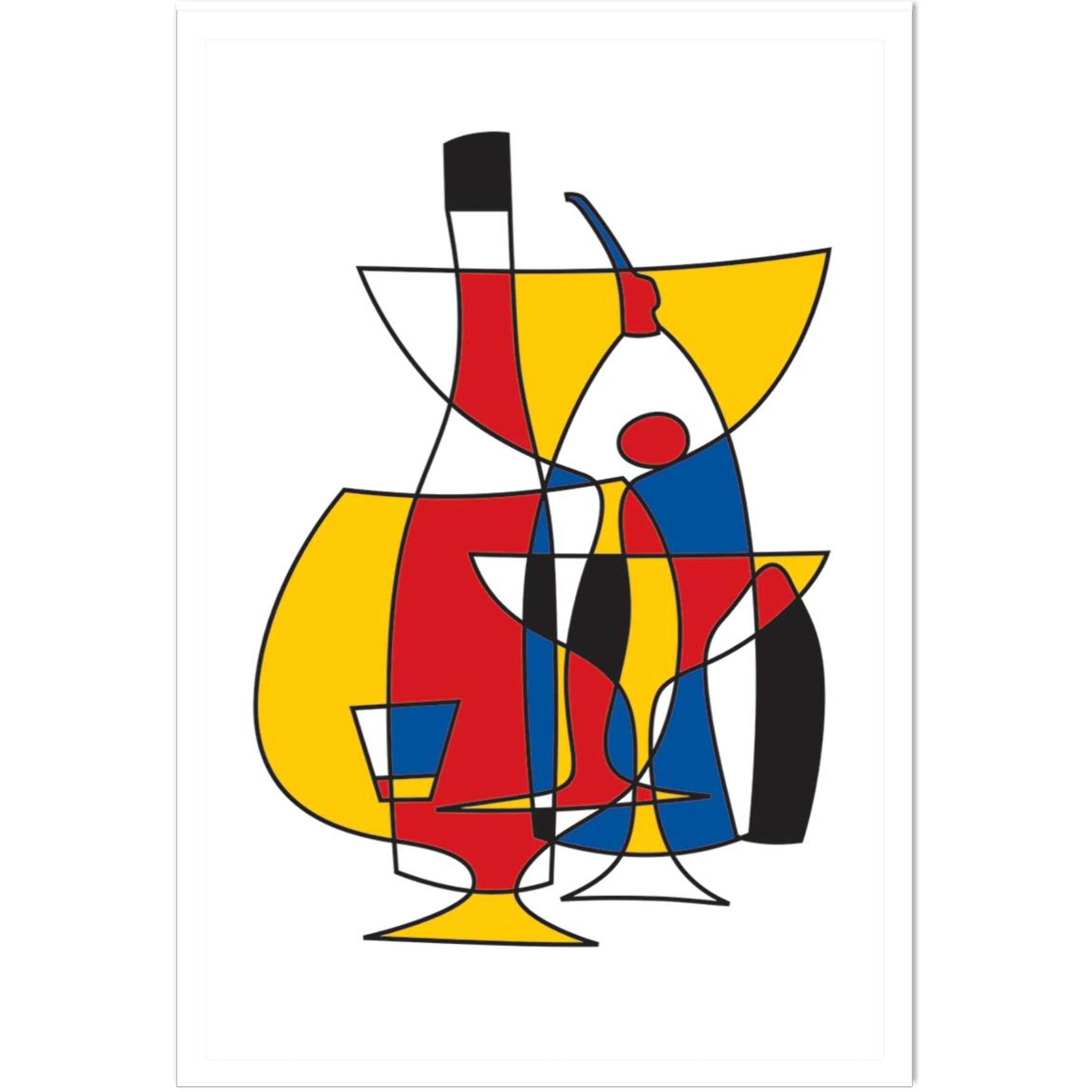 Affiche l'apero entre amis Affiche seule