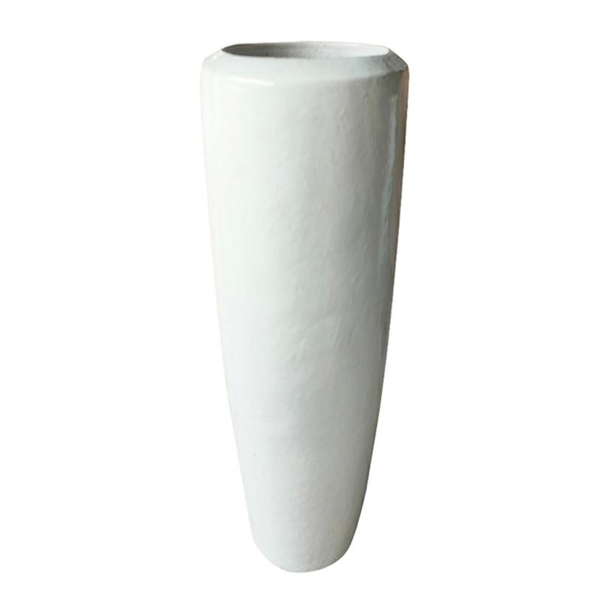 Vaso decorativo per interni bianco lucido 40x102 cm - Tropicana