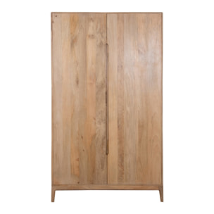 Armadio 2 ante in legno di mango