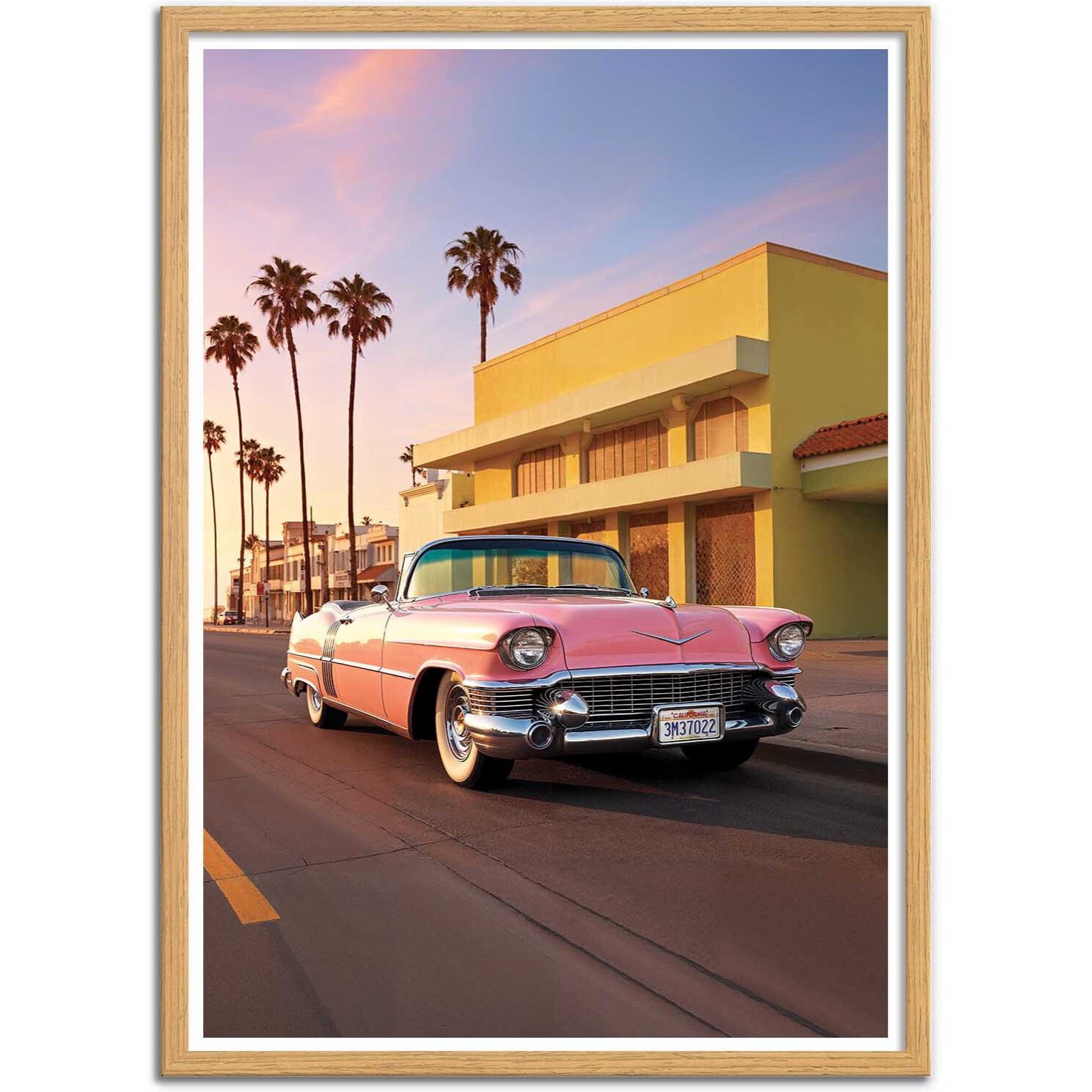 Affiche - California Pink Cadillac - Philippe Hugonnard