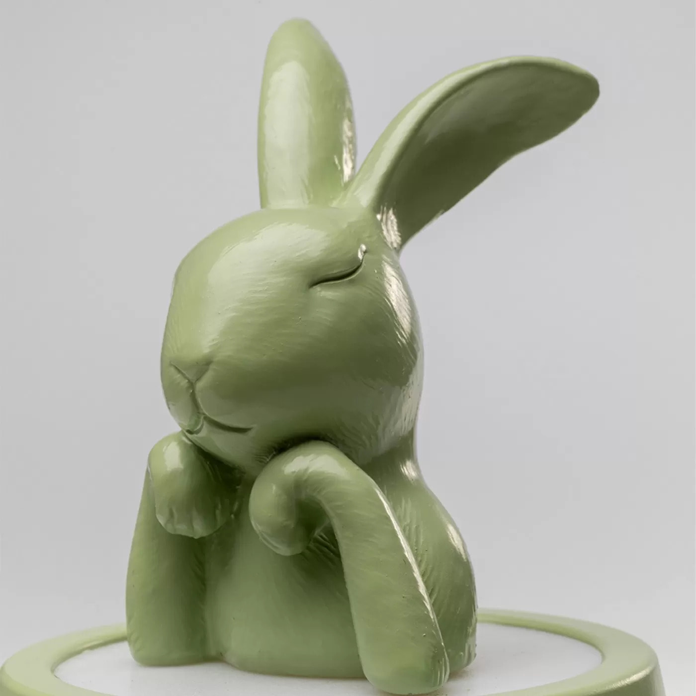 Lampe Animal lapin LED 29cm vert matcha Kare Design