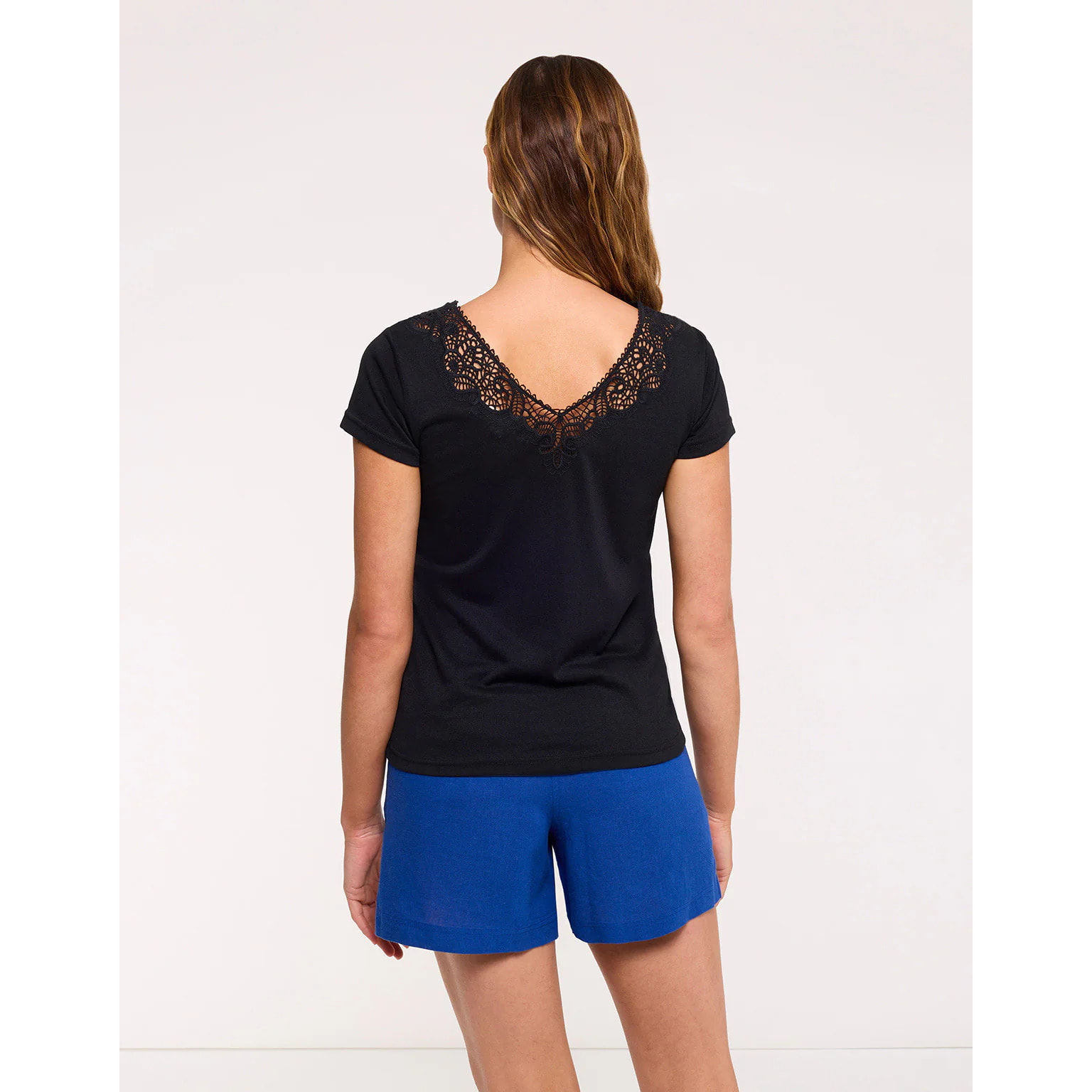 Camiseta Encaje Negro - Olimper