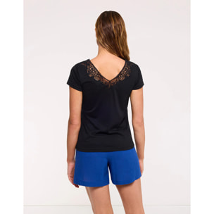 Camiseta Encaje Negro - Olimper