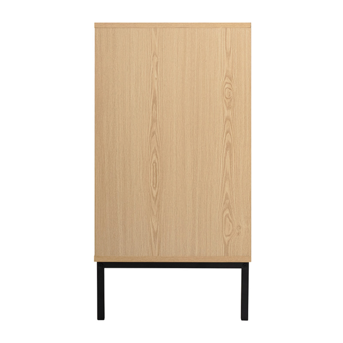 Nagato - commode - cannage et effet bois - 70 cm - Bois