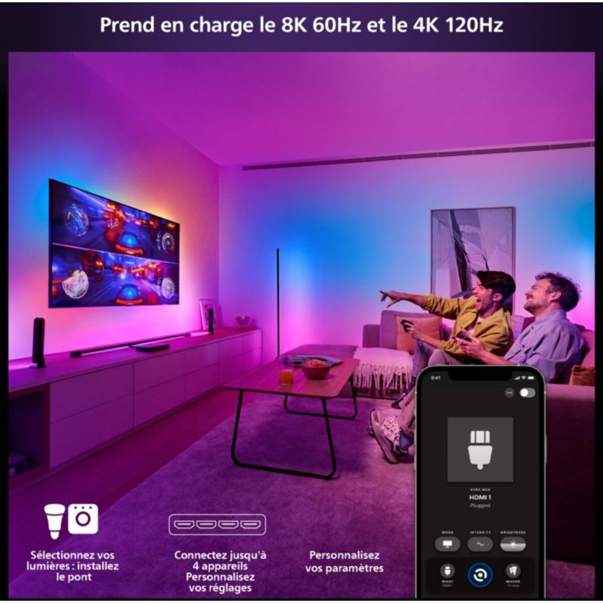 Boîtier de synchronisation PHILIPS HUE Play HDMI Sync Box 8K