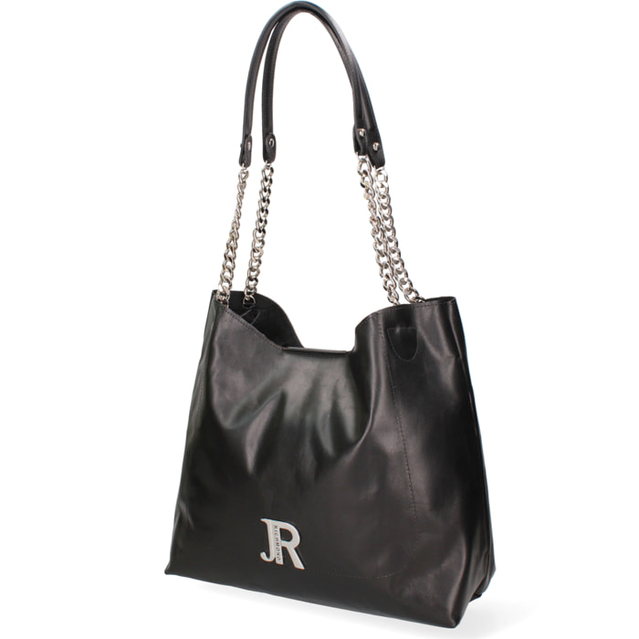Borsa a spalla da donna In Vera pelle Made in Italy 34x31x15 cm