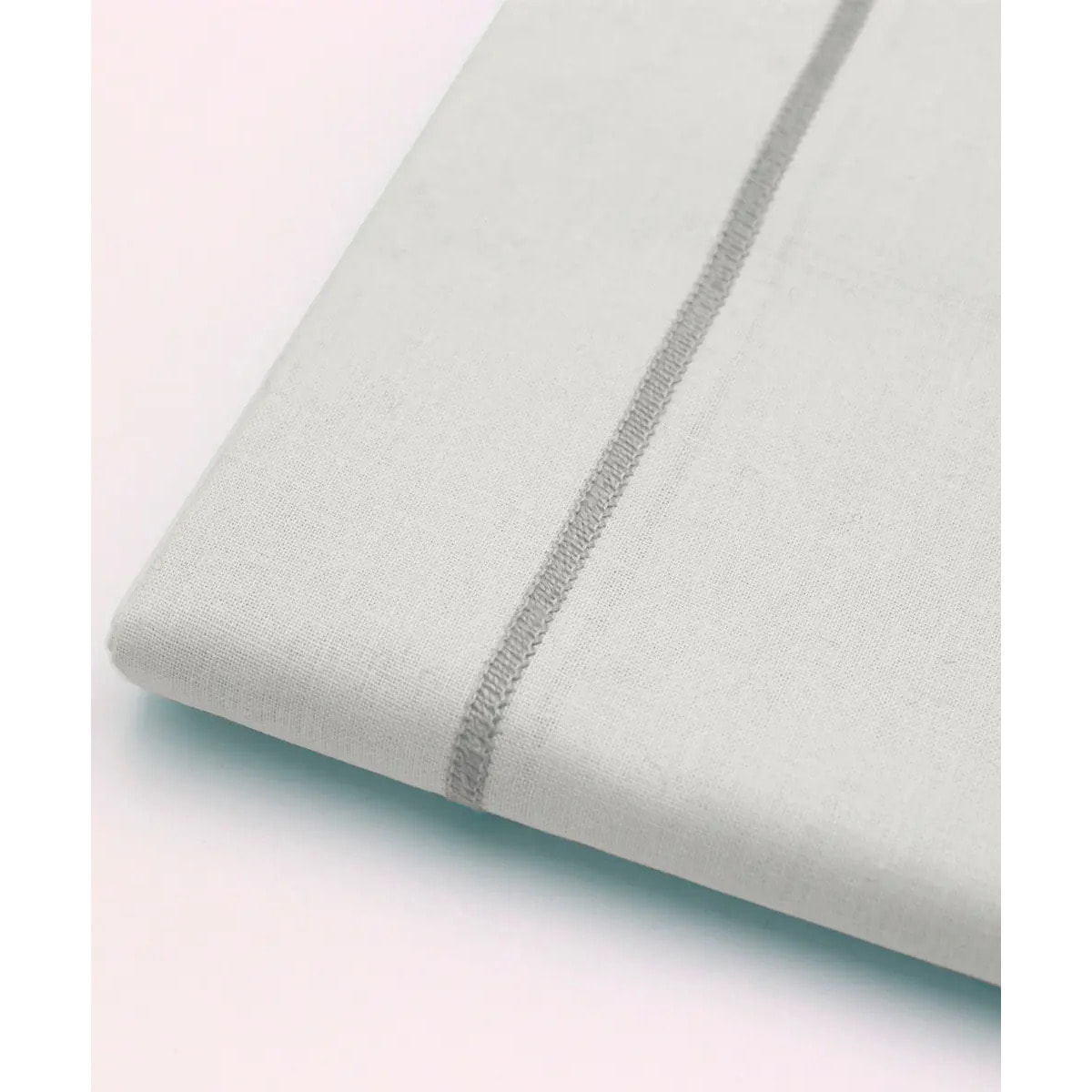 Parure CopriPiumino e Federe PERCALLE BIANCO tinta unita per letto matrimoniale 100% Percalle di Cotone e Made in Italy