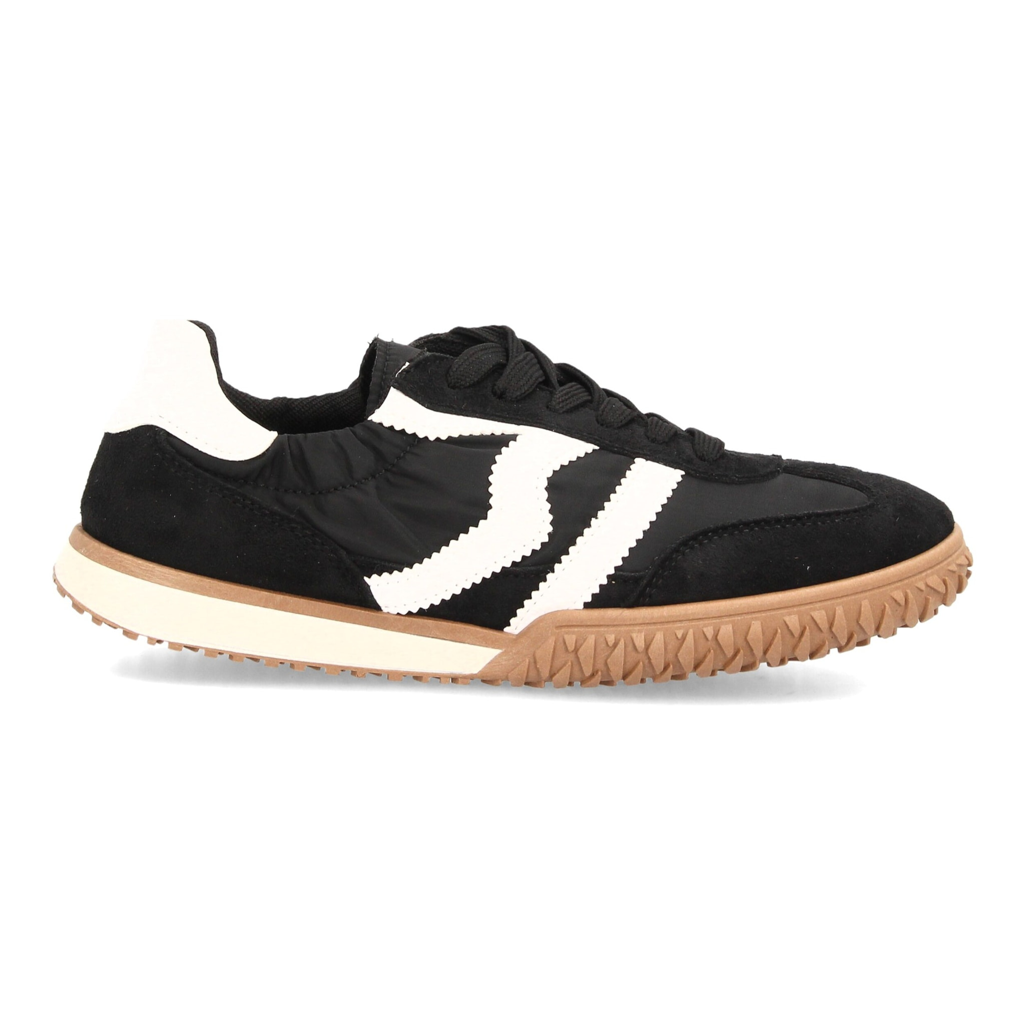 Zapatillas casual retro con cordones y elástico para mujer