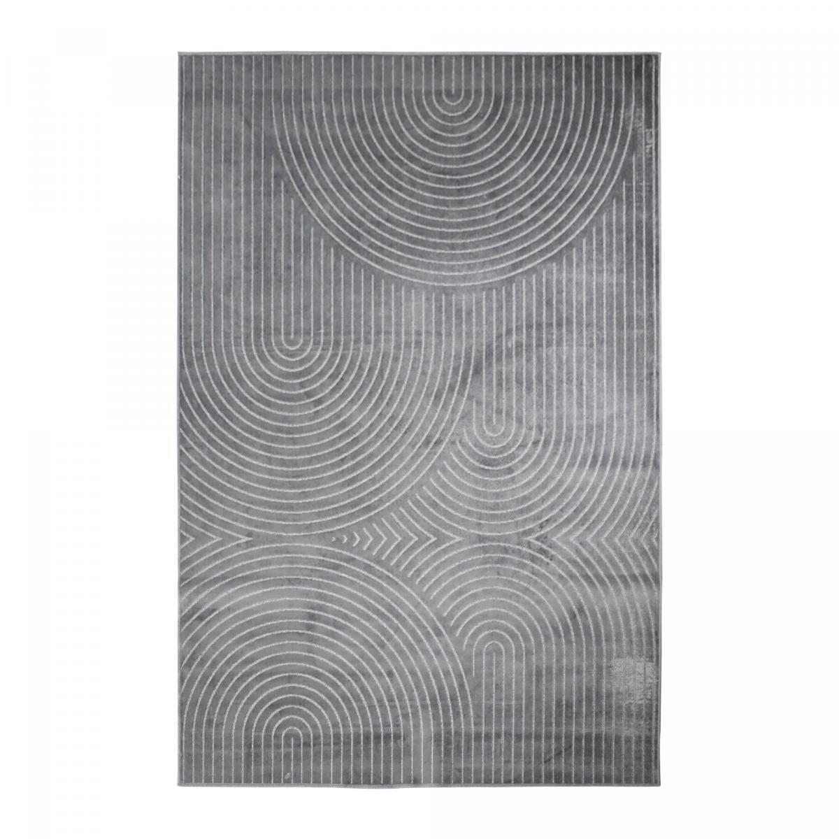 Tapis salon et chambre tissé en viscose motif abstrait NIGO