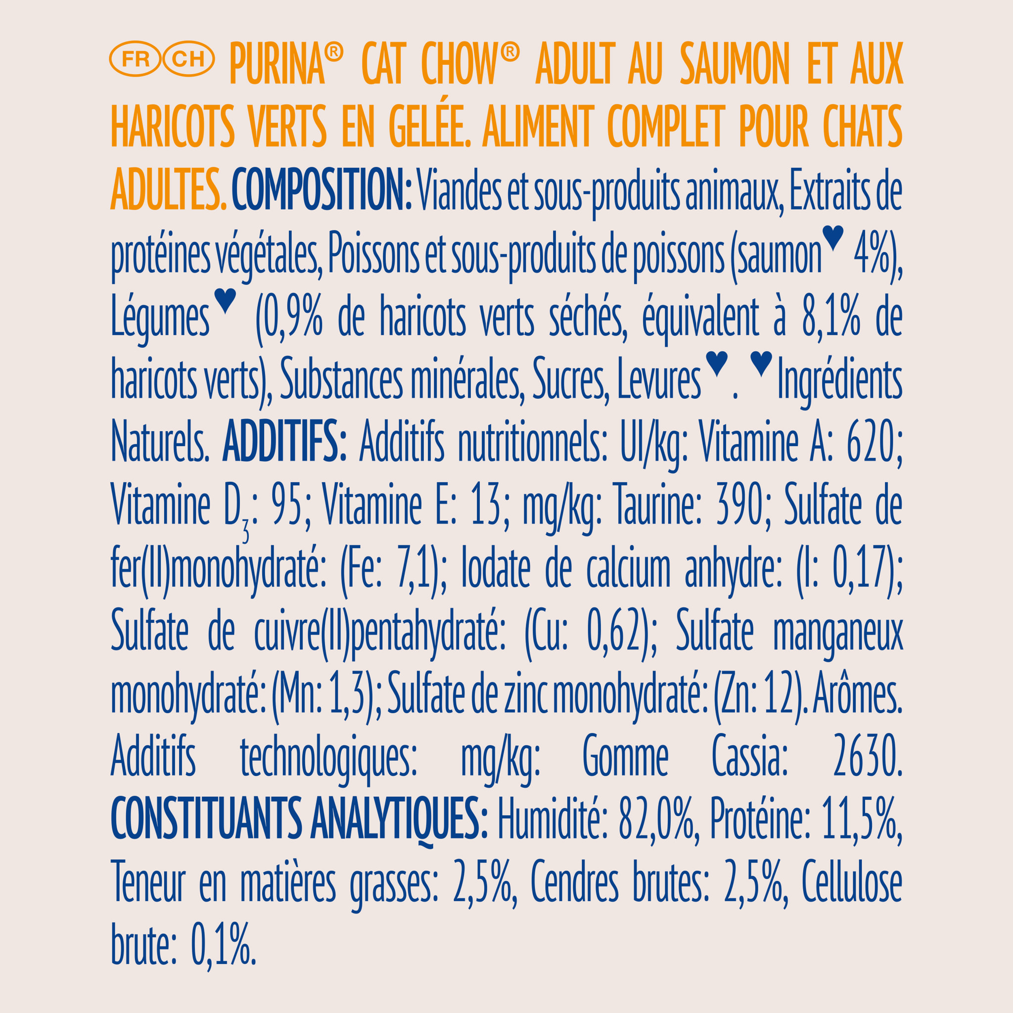 CAT CHOW Adult Saumon 10x85g - Lot de 4