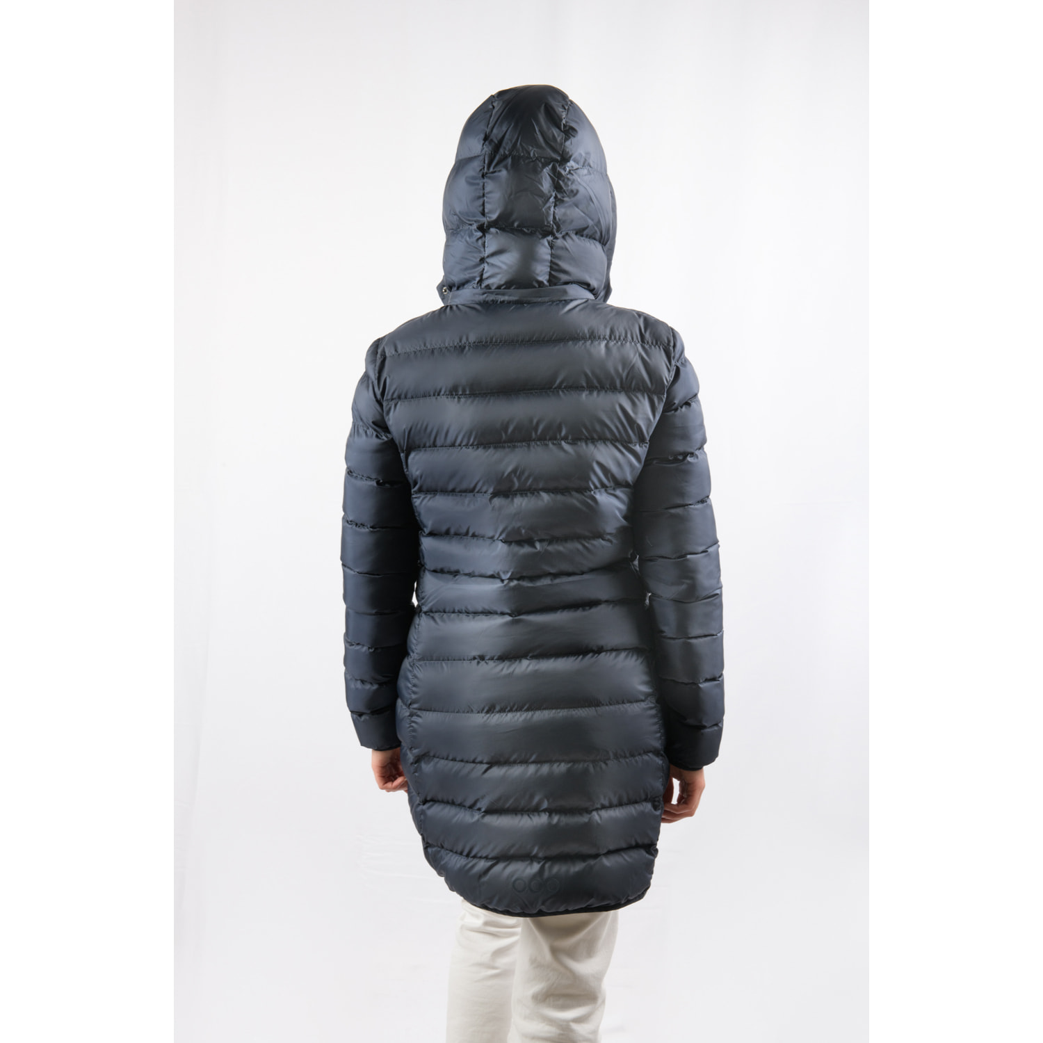 Chaqueta Munich Long Jacket marca ECOON - Azul oscuro