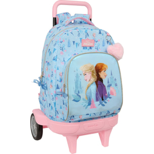 Mochila gde. c/ruedas compact evol. ext. frozen "ice magic"