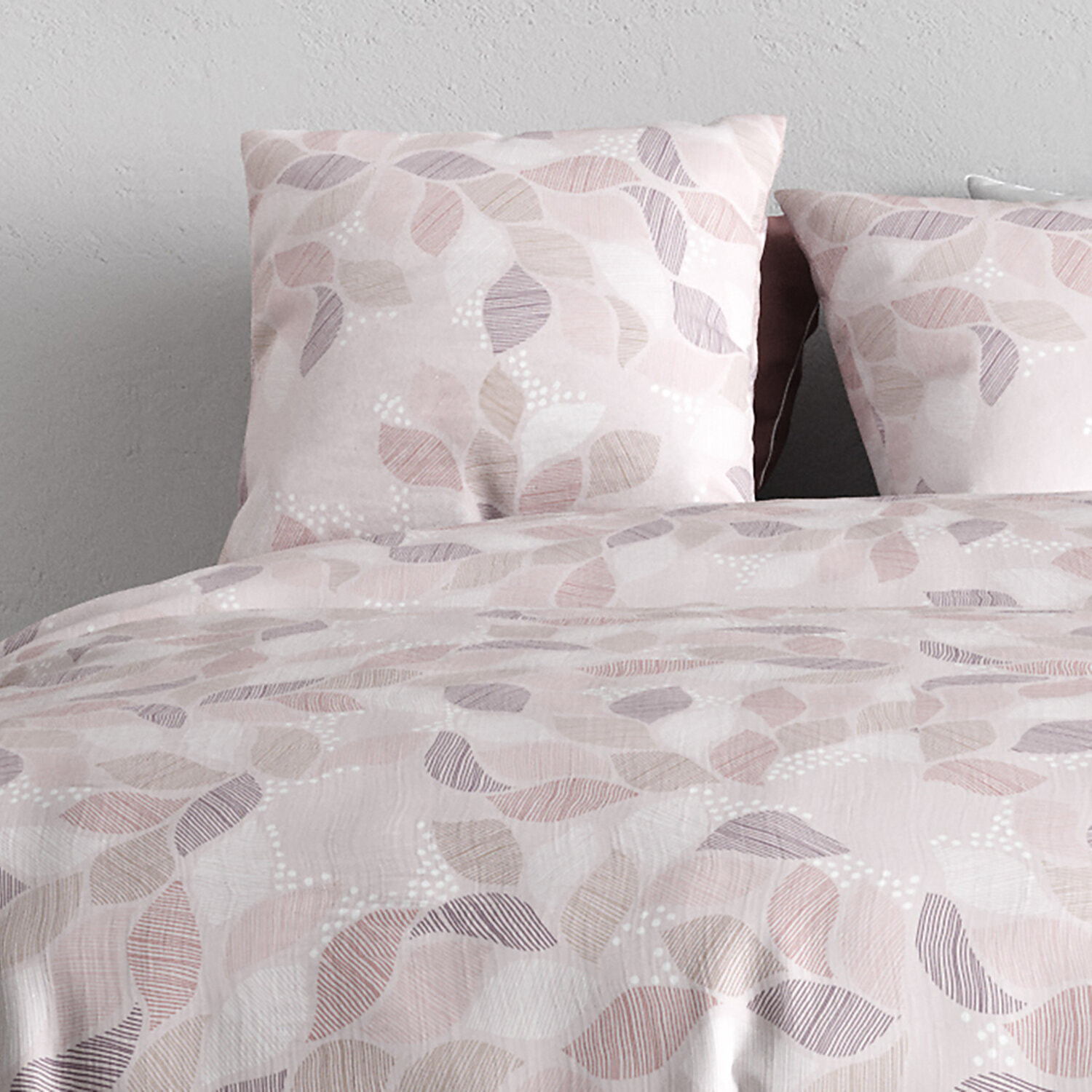 Parure housse de couette imprimé 100% coton - alix
