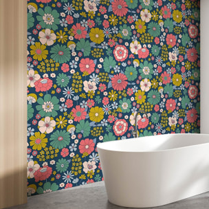 Papier peint panoramique Psyché floral  Intissé