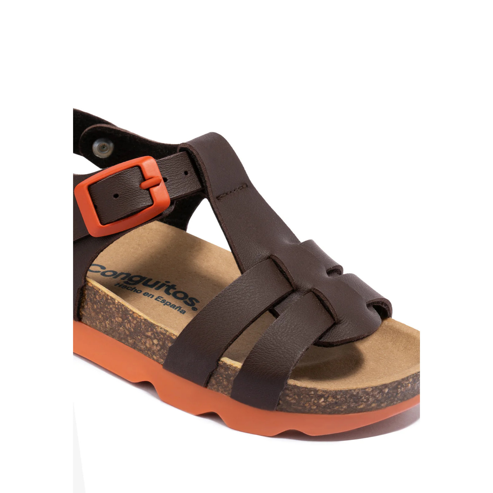 Sandalias Unisex Bio Hebilla en Marrón